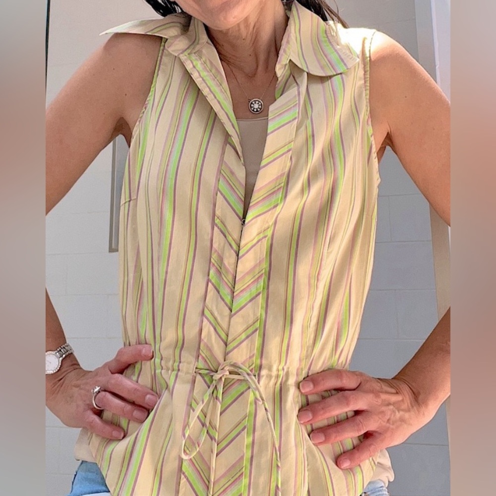 Tracy Reese striped sleeveless top